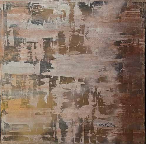 Work AV — 02, acrylic on canvas, 150 × 150 cm, by Ana Vélez