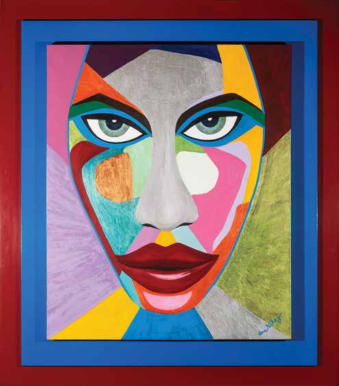 Work AV — 03, acrylic on canvas, 126 × 146 cm, by Ana Vélez