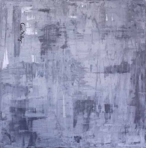 Work AV — 04, acrylic on canvas, 120 × 120 cm, by Ana Vélez