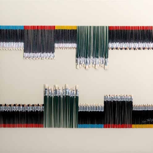 Work AV — 12, acrylic on canvas, 120 × 120 cm, by Ana Vélez