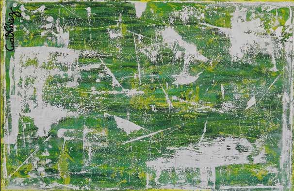 Work AV — 20, acrylic on canvas, 120 × 81 cm, by Ana Vélez