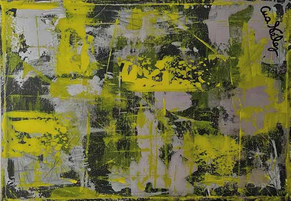 Work AV — 21, acrylic on canvas, 100 × 70 cm, by Ana Vélez