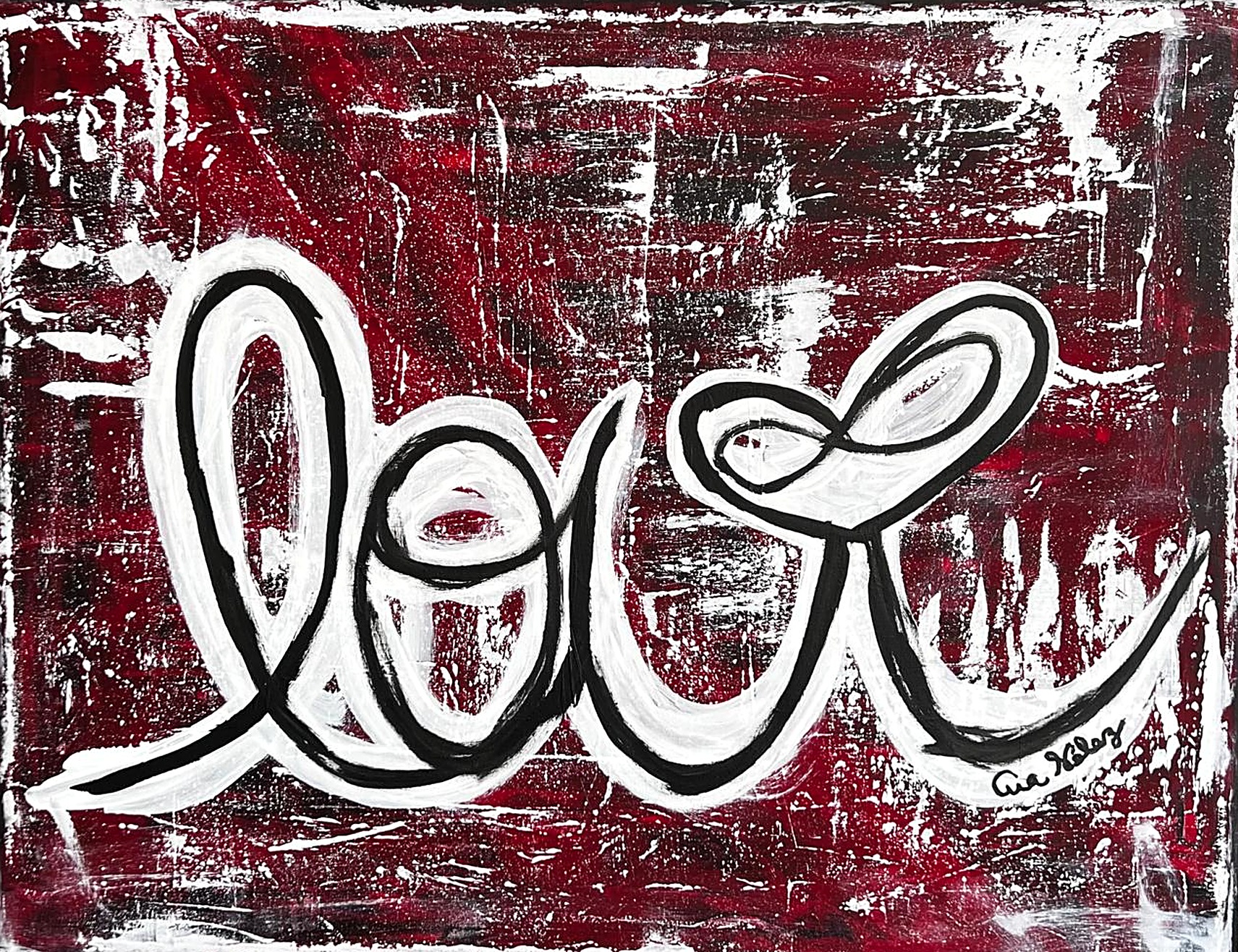 Work AV — 30, acrylic on canvas, 91 × 60 cm, by Ana Vélez