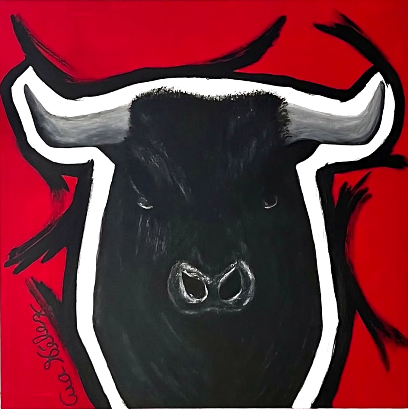 Obra AV — 31, acrílico sobre tela, 50 × 50 cm, de Ana Vélez