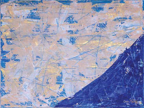Work AV — 37, acrylic on canvas, 80 × 60 cm, by Ana Vélez