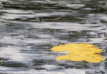 Obra AV — 48, acrílico sobre tela, 116 × 86 cm, de Ana Vélez