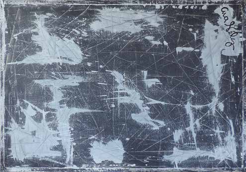 Work AV — 68, acrylic on canvas, 100 × 70 cm, by Ana Vélez